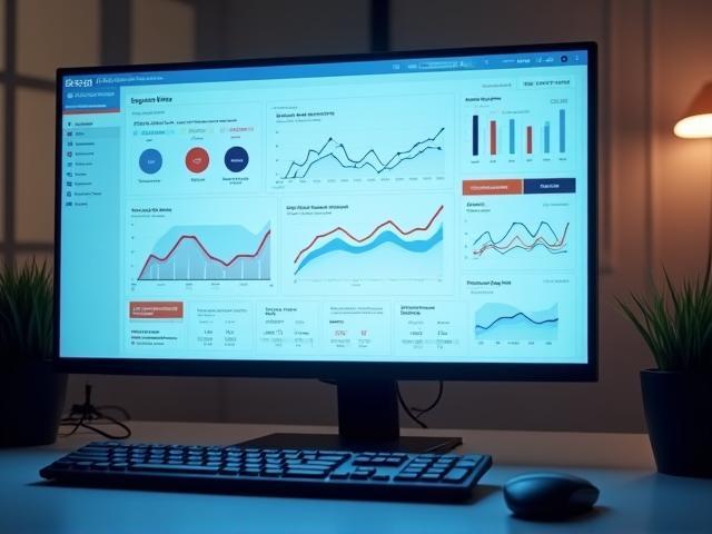 Vista previa de dashboard de monitoreo de medios